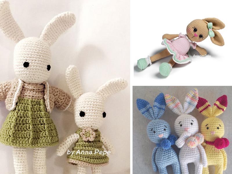 Amigurumi Bunny Family Crochet Free Pattern