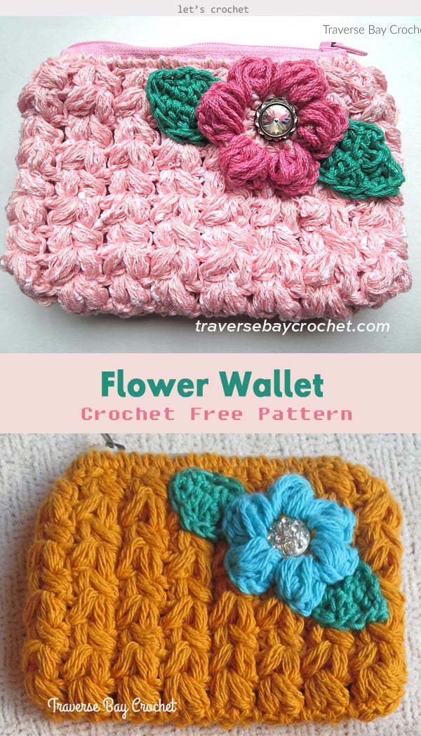 Flower Wallet Free Crochet Pattern