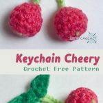 Keychain Cherry Fruits Crochet Free Diagram