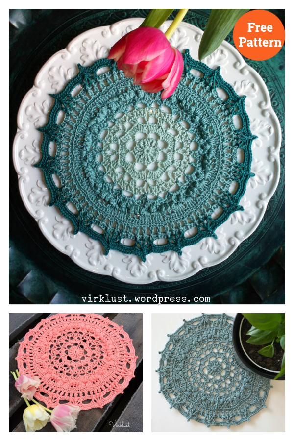 Aida Doily Mandala Crochet Free Pattern