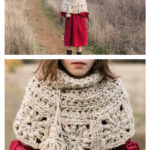 Granny Square Capelet Crochet Free Pattern