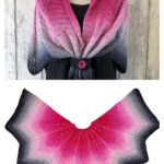 Moon-Star Shawl Crochet Free Pattern