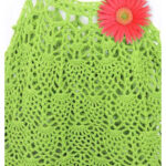 Pineapple Cascade Baby Dress Free Crochet Pattern