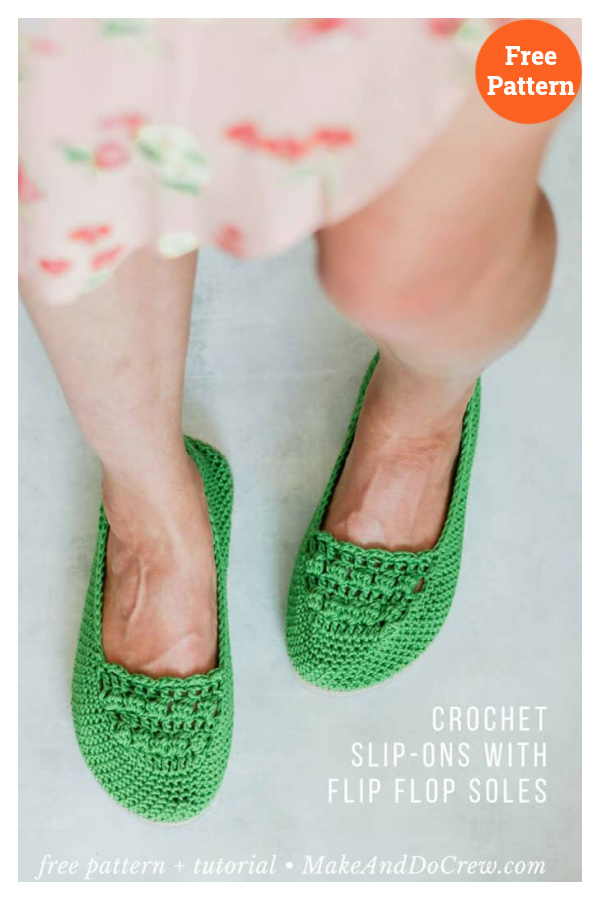 Slip-On Shoes Free Crochet Pattern 