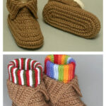 Soccasin Booties Crochet Free Pattern