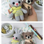 Tiny Bunny and Bear Amigurumi Free Crochet Pattern