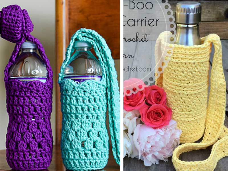 Water Bottle Sling Crochet Free Pattern
