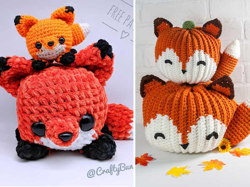 Cube Foxy Fox Amigurumi Crochet Free Pattern