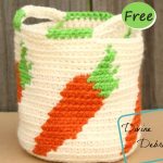 Carrots Basket Free Crochet Pattern