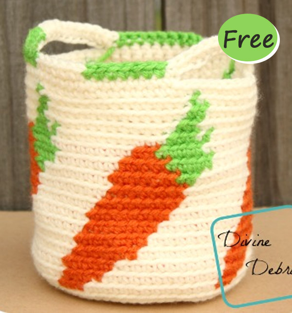Royal Cube Cozy Basket Crochet Free Pattern