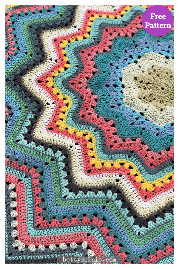 6-Day Superstar Blanket Crochet Free Pattern