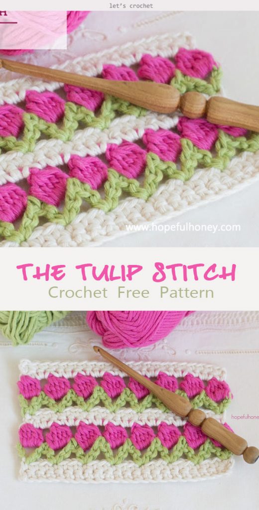 The Tulip Stitch Crochet Free Pattern