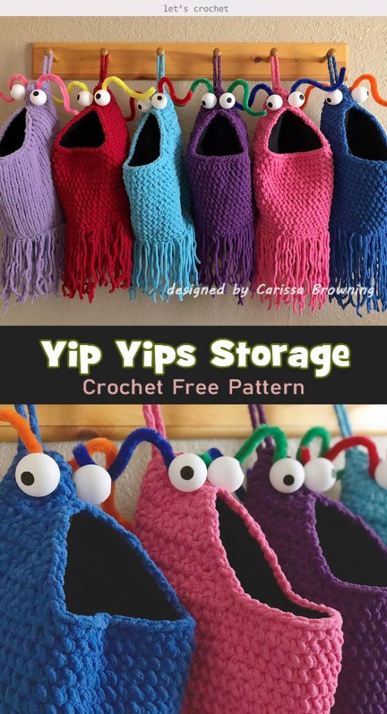 Yip Yips Storage Crochet Free Pattern