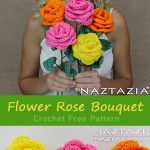 Flower Rose Bouquet Crochet Free Pattern