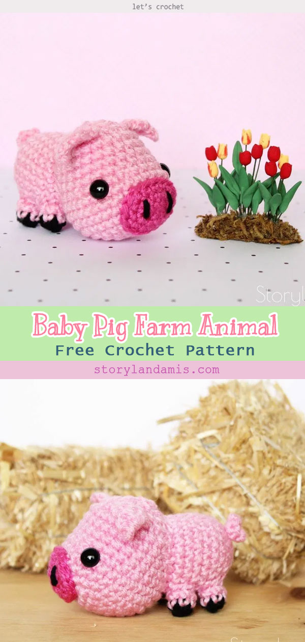 Sweet Pig Amigurumi Crochet Free Pattern