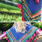 Kids Poncho Crochet Free Pattern