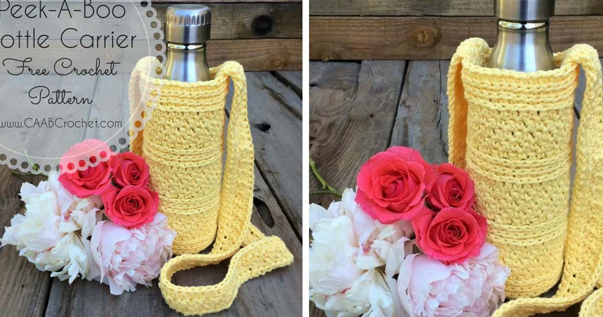 Water Bottle Sling Crochet Free Pattern