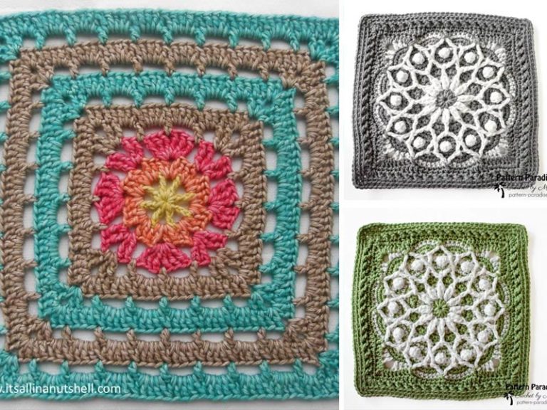 Afghan Square Crochet Free Pattern