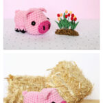 Baby Pig Farm Animal Crochet Free Pattern