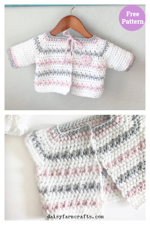 Baby Sweater Free Crochet Pattern