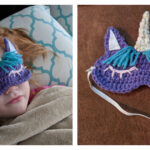 Child’s Unicorn Sleep Mask Crochet Free Pattern