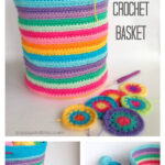 Crochet Basket DIY Free Pattern