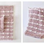 Crochet Velvet Dotted Lines Blanket Free Pattern