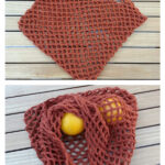 Easy Mesh Grocery Bag Crochet Free Pattern