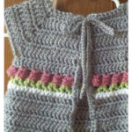 Little Roses Baby Cardigan Free Crochet Pattern