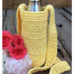 Peek-A-Boo Water Bottle Carrier Free Crochet Pattern