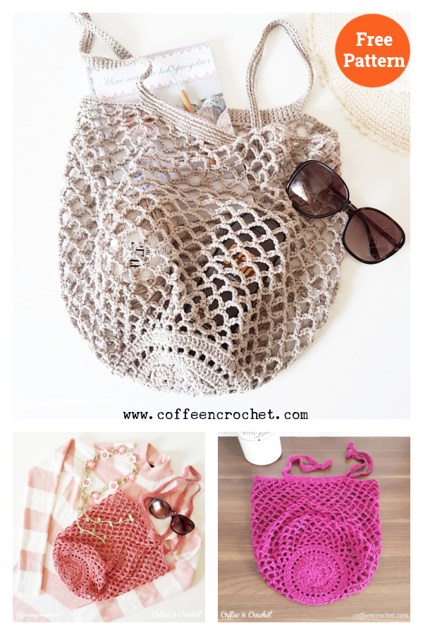 Rustic Market Bag Crochet Free Pattern