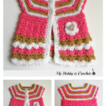 Stripes and Bubbles Baby Cardigan Free Crochet Pattern