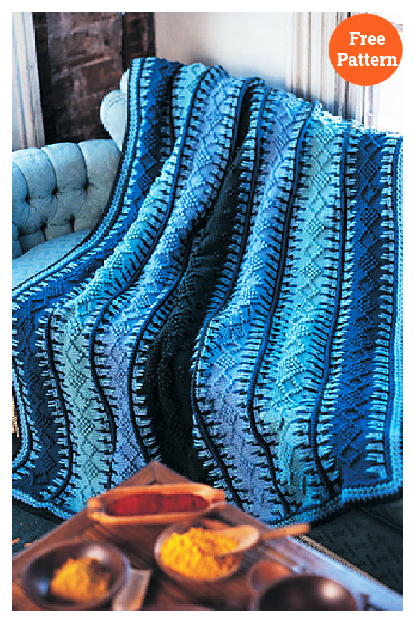 Timeless Tunisian Blanket Crochet Free Pattern 