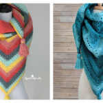 Triangle Shawl Free Crochet Pattern