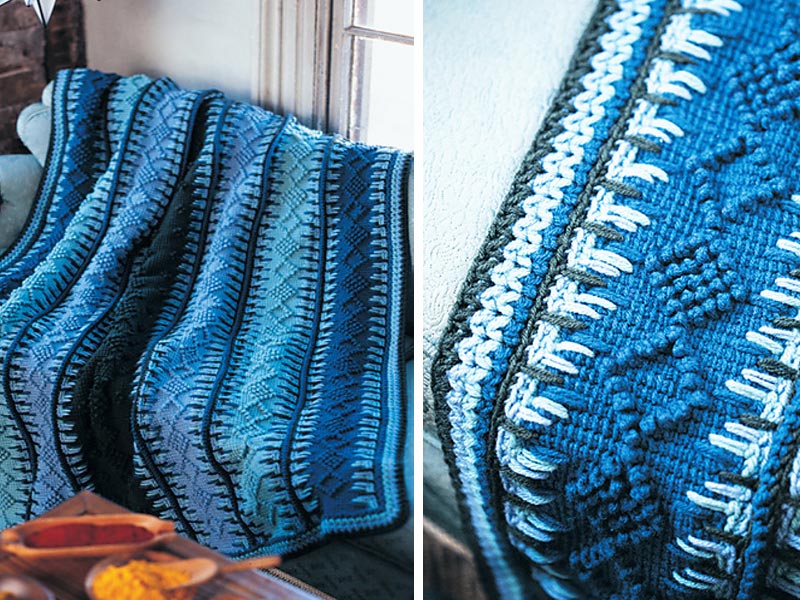 Timeless Tunisian Blanket Crochet Free Pattern