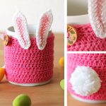 Easter Bunny Mug Cozy Free Crochet Pattern