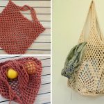 Easy Mesh Grocery Bag Crochet Free Pattern