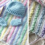 Rainbow Puff Baby Blanket Crochet Free Pattern