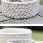 Mini Nesting Baskets Free Crochet Pattern