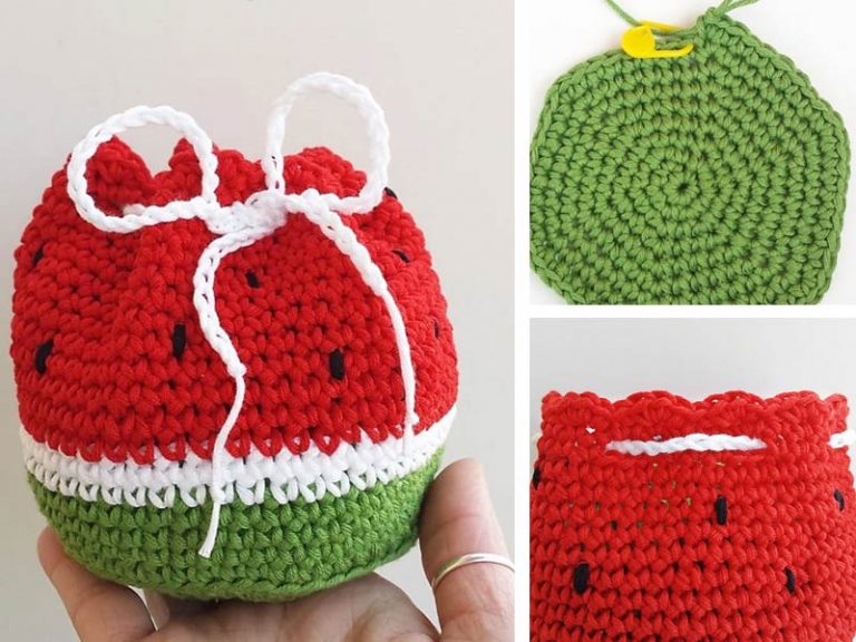 Watermelon Purse Crochet Free Pattern