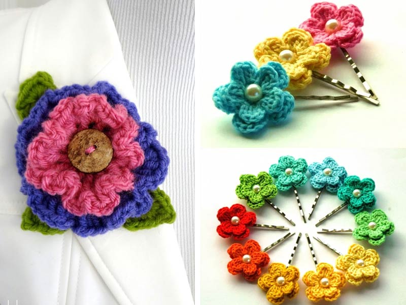 Layered Ruffle Flower Free Crochet Pattern