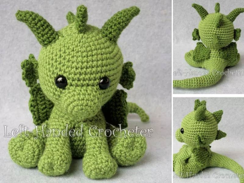 Philip the Dragon Crochet Free Pattern