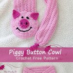 Posh Piggy Button Hole Cowl Crochet Free Pattern