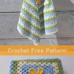 Granny Blanket with Flower Crochet Free Pattern