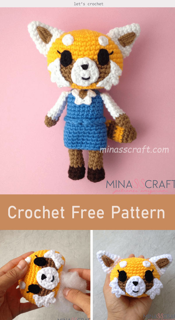 Aggretsuko Amigurumi Crochet Free Pattern