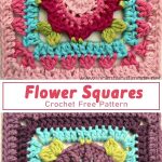 Flower Squares Crochet Free Pattern