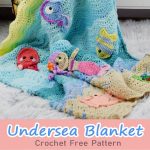 Undersea Sweetness Appliques Baby Blanket Crochet Free Pattern