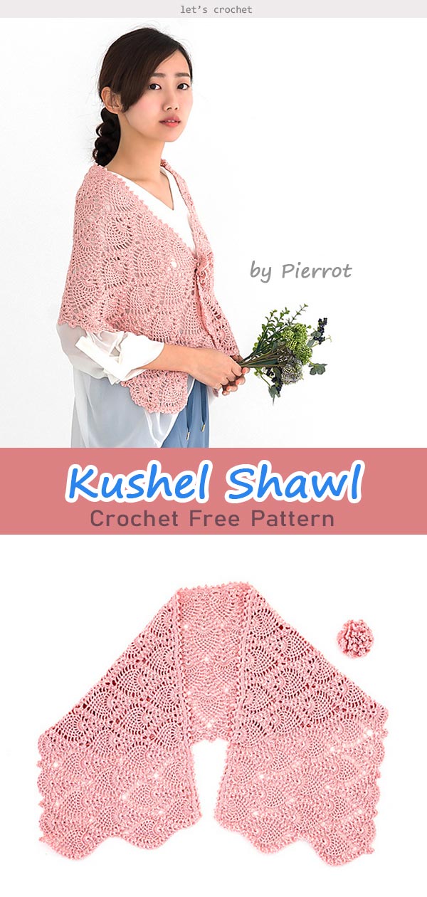 Kushel Shawl Crochet Free Pattern