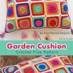 Bohemian Garden Cushion Crochet Free Pattern