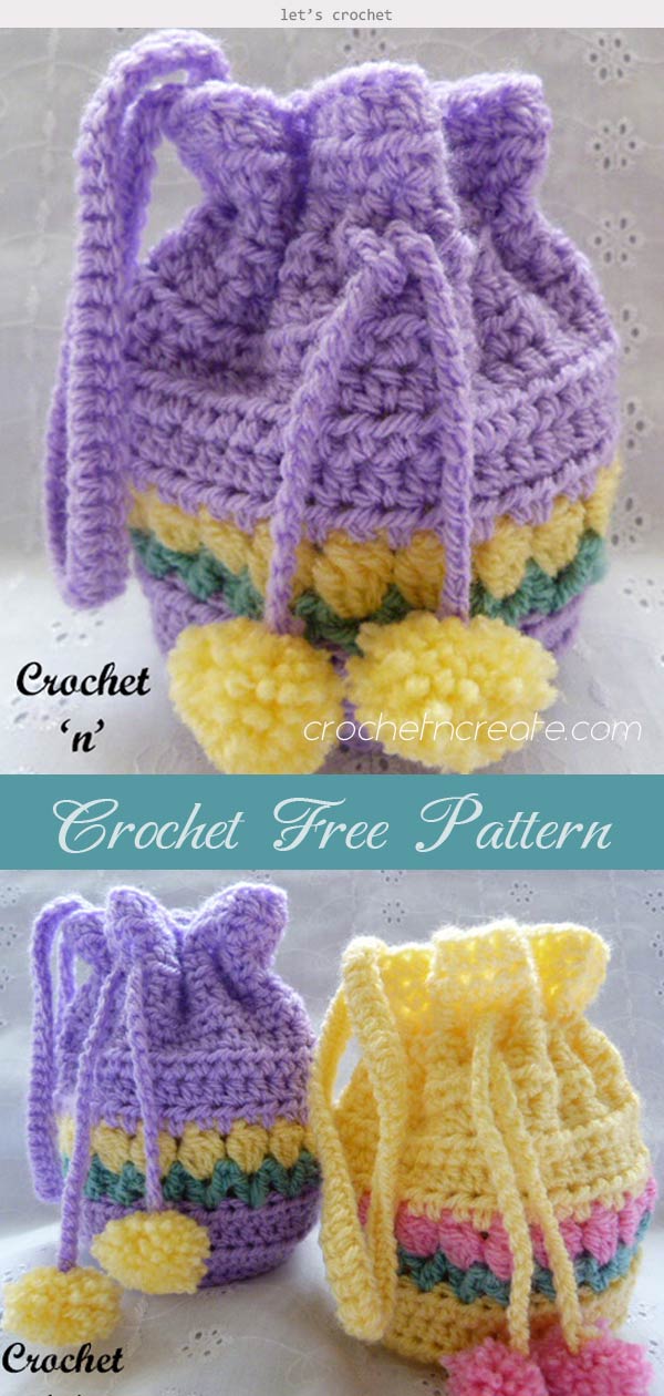 Tulip Wrist Purse Crochet Free Pattern